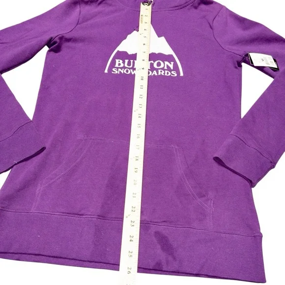NWT Burton Snowboarding‎ Purple Fleece Hoodie Womens Medium - Picture 9 of 10